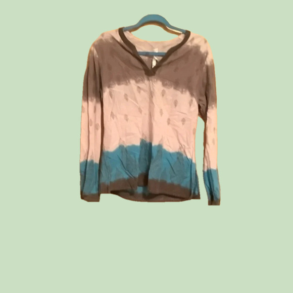 QUIZZ~BOHO BLOUSE~OMBRE ~LG - Picture 1 of 5